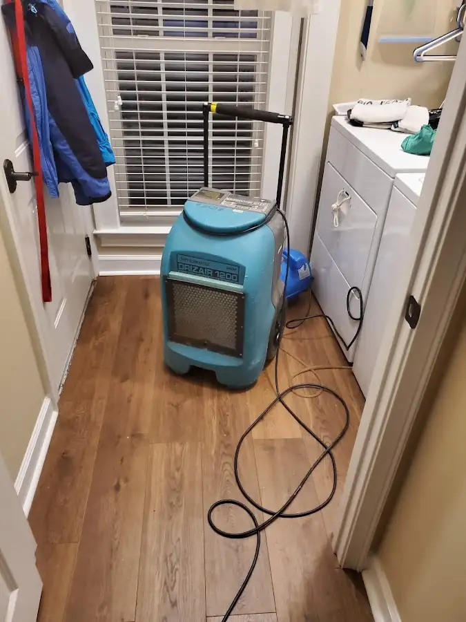 Commercial dehumidifier deployed for Flood Damage Cleanup in Ocean Shores